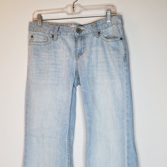 AEROPOSTALE jeans light wash skinny flare 7 / 8 short petite Hailey 30x28 8P P8 - Picture 8 of 11